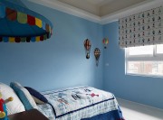 雅致的田園風(fēng)格140平米四居室臥室窗戶(hù)裝修效果圖