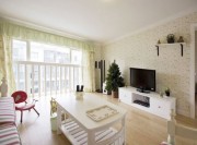 清新的地中海風(fēng)格90平米小復(fù)式客廳窗戶裝修效果圖 清新的地中海風(fēng)格90平米小復(fù)式客廳窗戶裝修效果圖