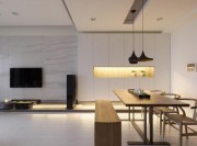 簡(jiǎn)約清新日式風(fēng)格90平米四居室客廳電視背景墻裝修效果圖 簡(jiǎn)約清新日式風(fēng)格90平米四居室客廳電視背景墻裝修效果圖