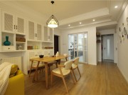 溫馨的北歐風格130平米三居室餐廳裝修效果圖