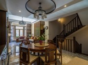 內(nèi)斂含蓄的中式風(fēng)格200平米別墅餐廳吊頂裝修效果圖 內(nèi)斂含蓄的中式風(fēng)格200平米別墅餐廳吊頂裝修效果圖