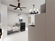 簡(jiǎn)約時(shí)尚的北歐風(fēng)格一居室玄關(guān)裝修效果圖