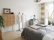 黑白灰現(xiàn)代簡(jiǎn)約風(fēng)格60平米小戶(hù)型臥室吊頂裝修效果圖