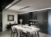 清爽簡潔現(xiàn)代簡約風格100平米三居室餐廳吊頂裝修效果圖