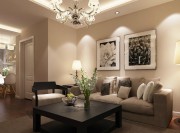 英倫現(xiàn)代簡約風(fēng)格180平米別墅餐廳吊頂裝修效果圖