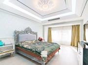 棕櫚灣美式風(fēng)格三居室裝修實景案例主臥