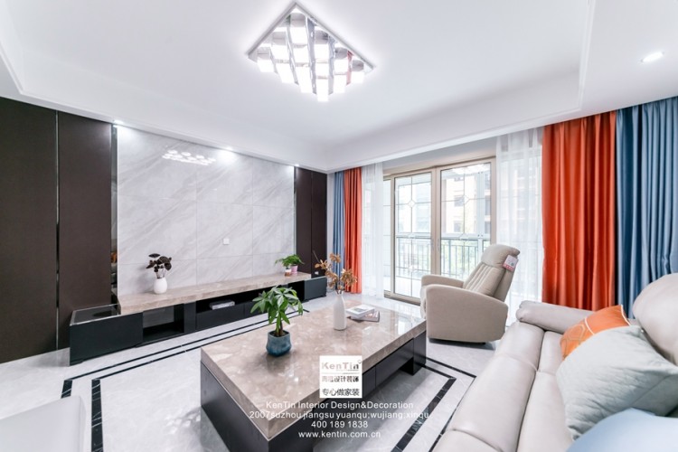 南山維拉現(xiàn)代簡約二居室裝修實(shí)景案例