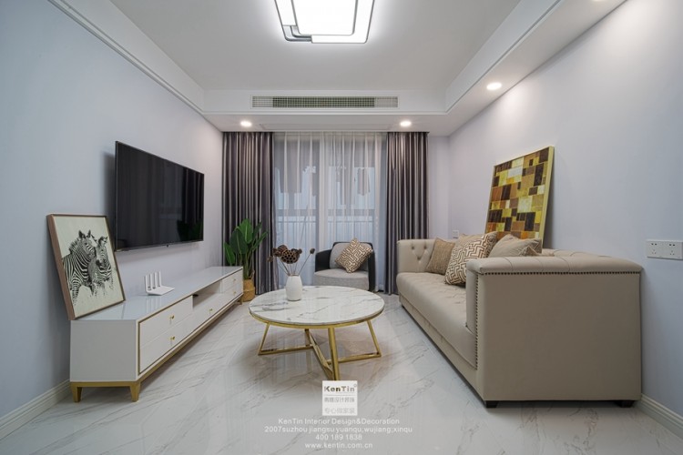 海亮長橋府現(xiàn)代簡約風(fēng)格三居室裝修實(shí)景案例