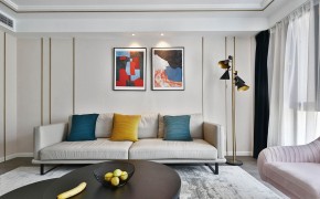 現(xiàn)代簡約風(fēng)格三居室客廳裝修效果圖