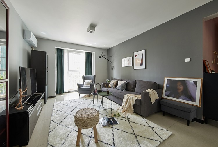 現(xiàn)代簡約風(fēng)格兩居室客廳裝修效果圖