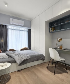 現(xiàn)代簡約風(fēng)格三居室臥室裝修效果圖