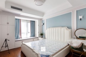 名悅簡歐風(fēng)格三居室臥室裝修實景案例